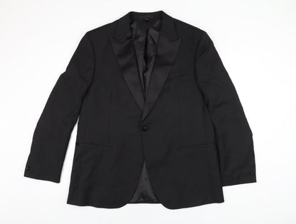 Mens UK Size 44 Marks and Spencer Regular Black Suit Jacket