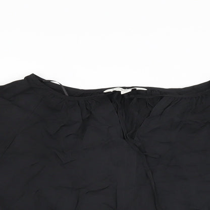 Autograph Womens Black Cupro Basic T-Shirt Size 10 Round Neck