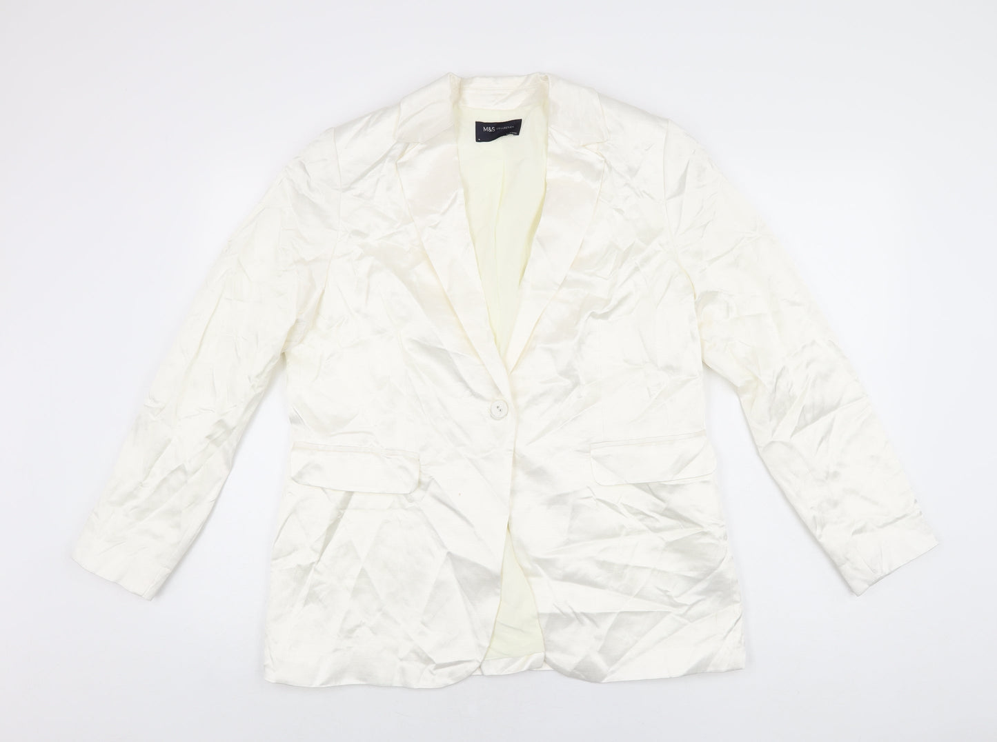 Womens UK Size 14 Marks and Spencer Ivory Jacket