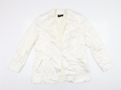 Womens UK Size 14 Marks and Spencer Ivory Jacket
