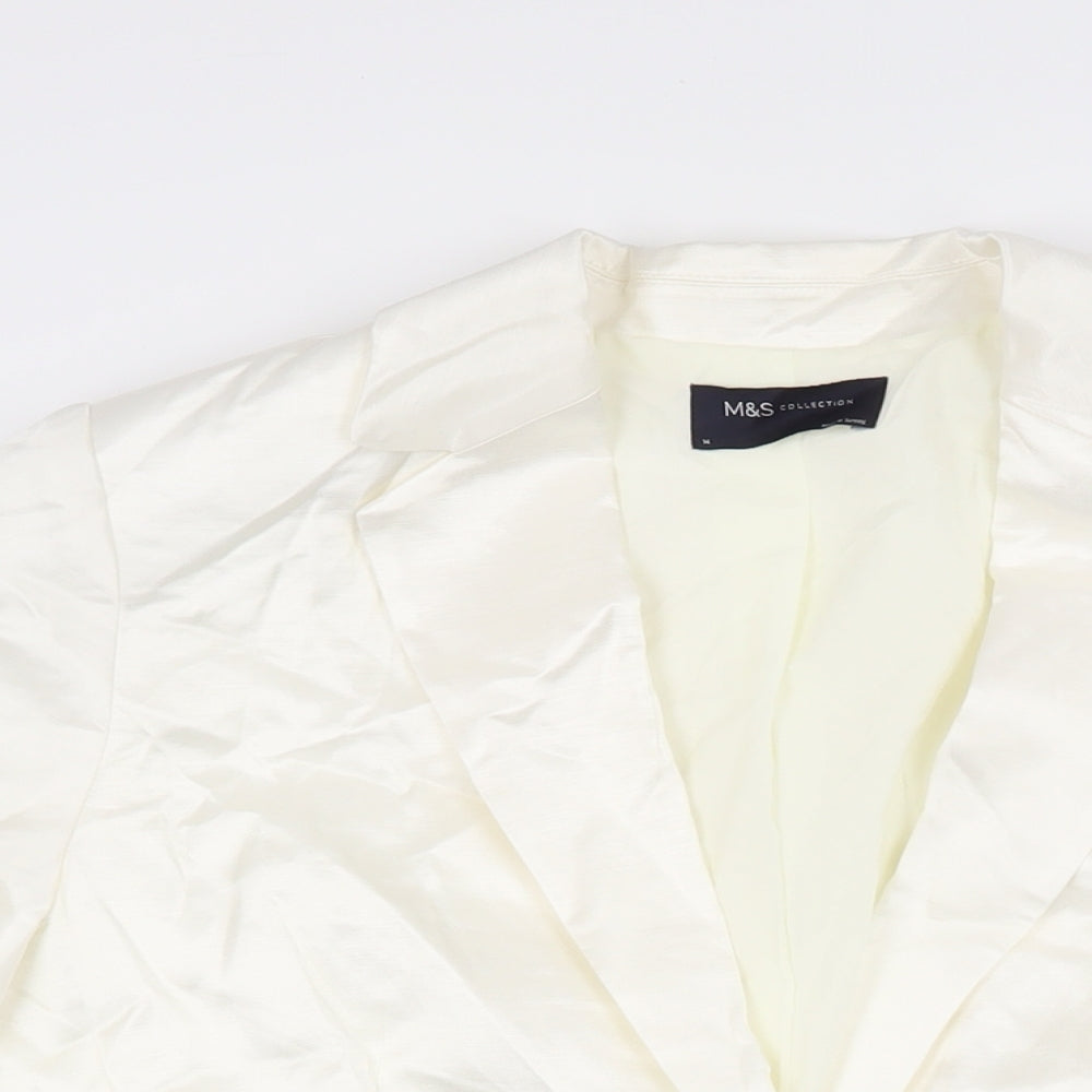 Womens UK Size 14 Marks and Spencer Ivory Jacket