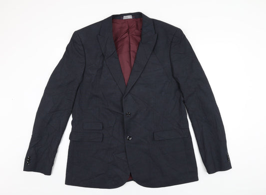 Mens UK Size 44 Marks and Spencer Regular Black Suit Jacket