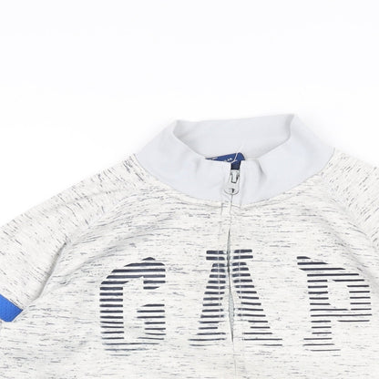 Gap Boys Grey Polyester Full Zip Sweatshirt Size M Zip