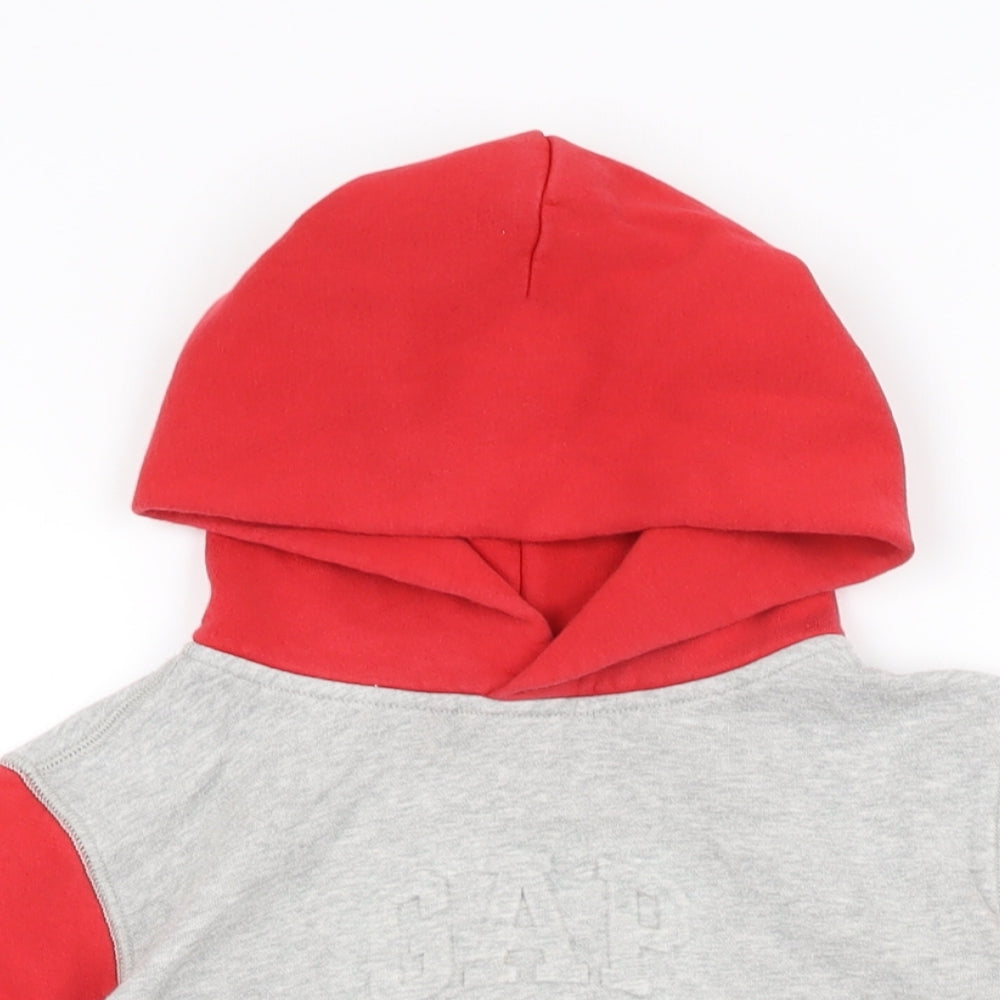 Gap Boys Grey Cotton Pullover Hoodie Size M Pullover