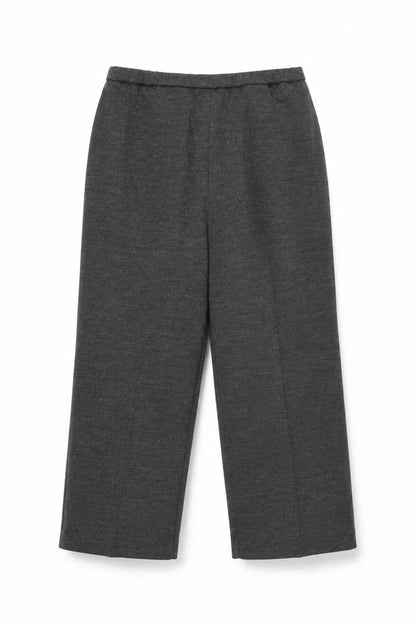 Carr & Westley Womens Grey Acrylic Cropped Trousers Size 16 L22 in Regular