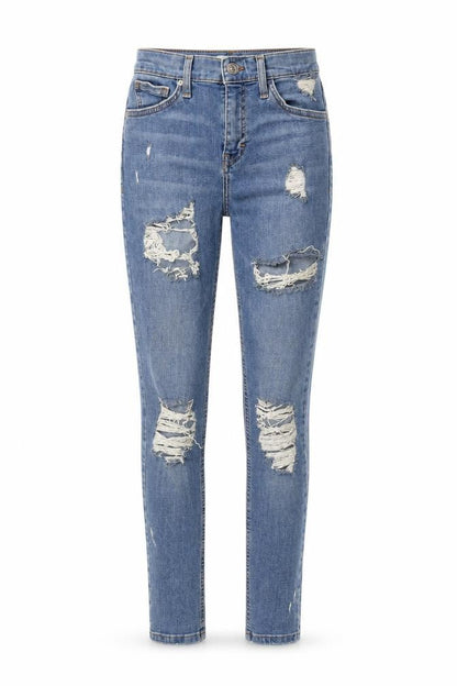 Womens UK Size 26 in Topshop Regular Fit Skinny Blue Jeans
