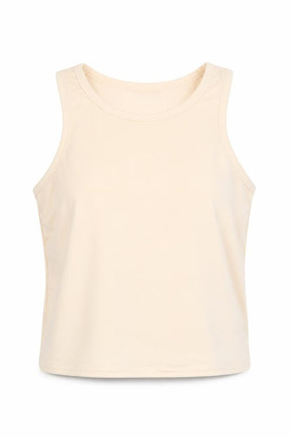 Womens UK Size 10 PRETTYLITTLETHING Beige Basic T-Shirt
