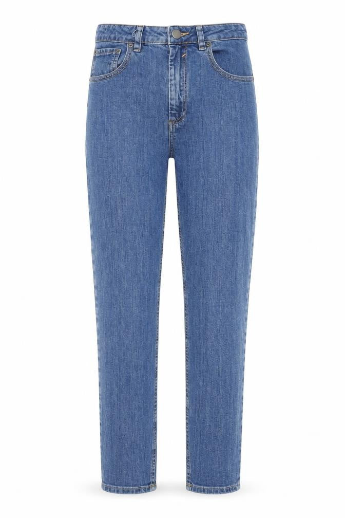 Front view of ASOS women’s blue cotton skinny jeans, size UK 28, in, 30-inch leg regular zip