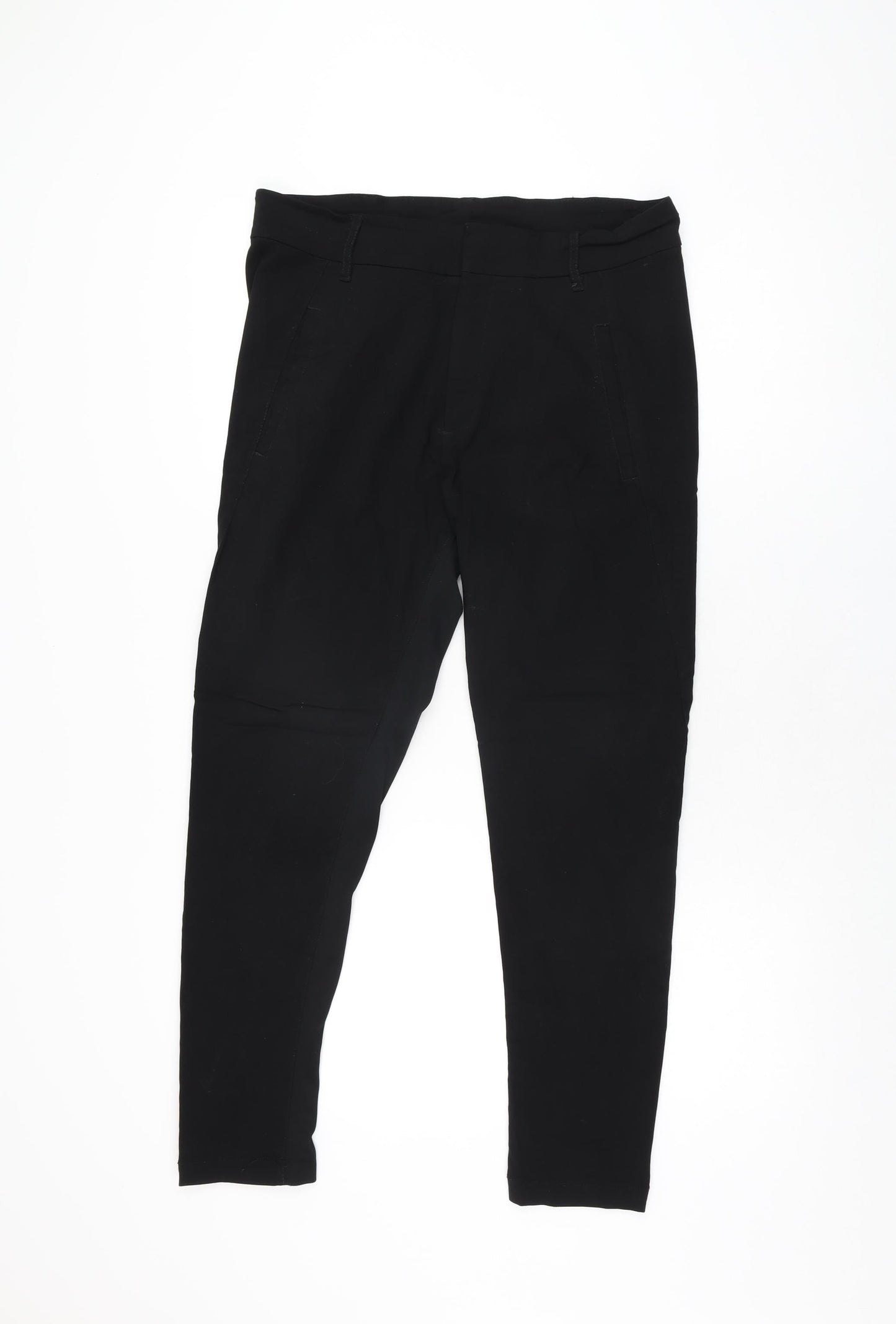 Womens UK Size 12 KappAhl Regular Fit  Black Trousers
