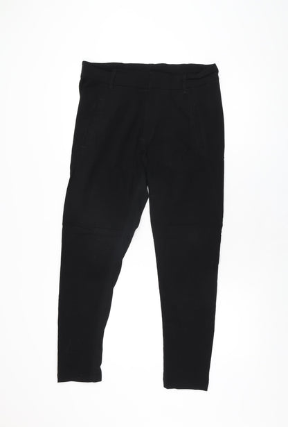 Womens UK Size 12 KappAhl Regular Fit  Black Trousers