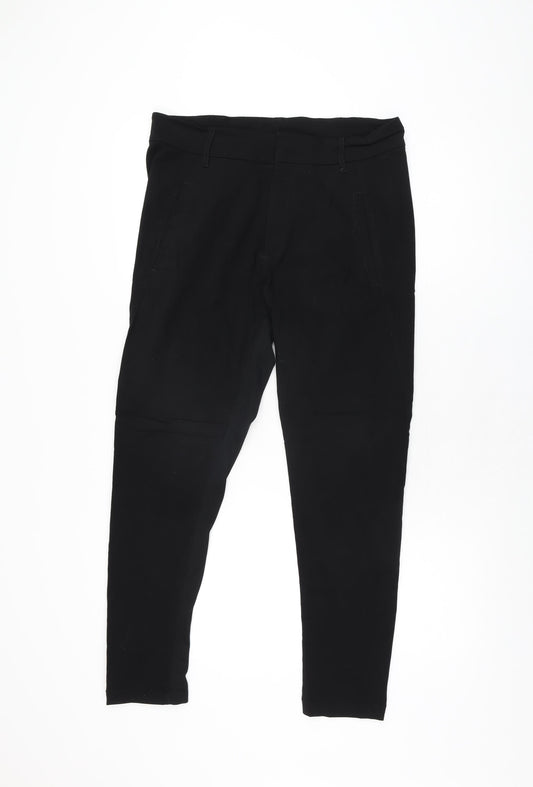 Womens UK Size 12 KappAhl Regular Fit  Black Trousers