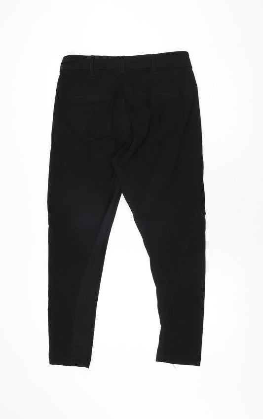 Womens UK Size 12 KappAhl Regular Fit  Black Trousers