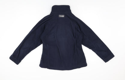 Nautical Womens Blue Polyester Full Zip Sweatshirt Size 8 Zip