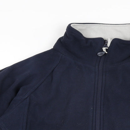 Nautical Womens Blue Polyester Full Zip Sweatshirt Size 8 Zip