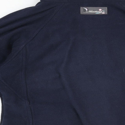 Nautical Womens Blue Polyester Full Zip Sweatshirt Size 8 Zip