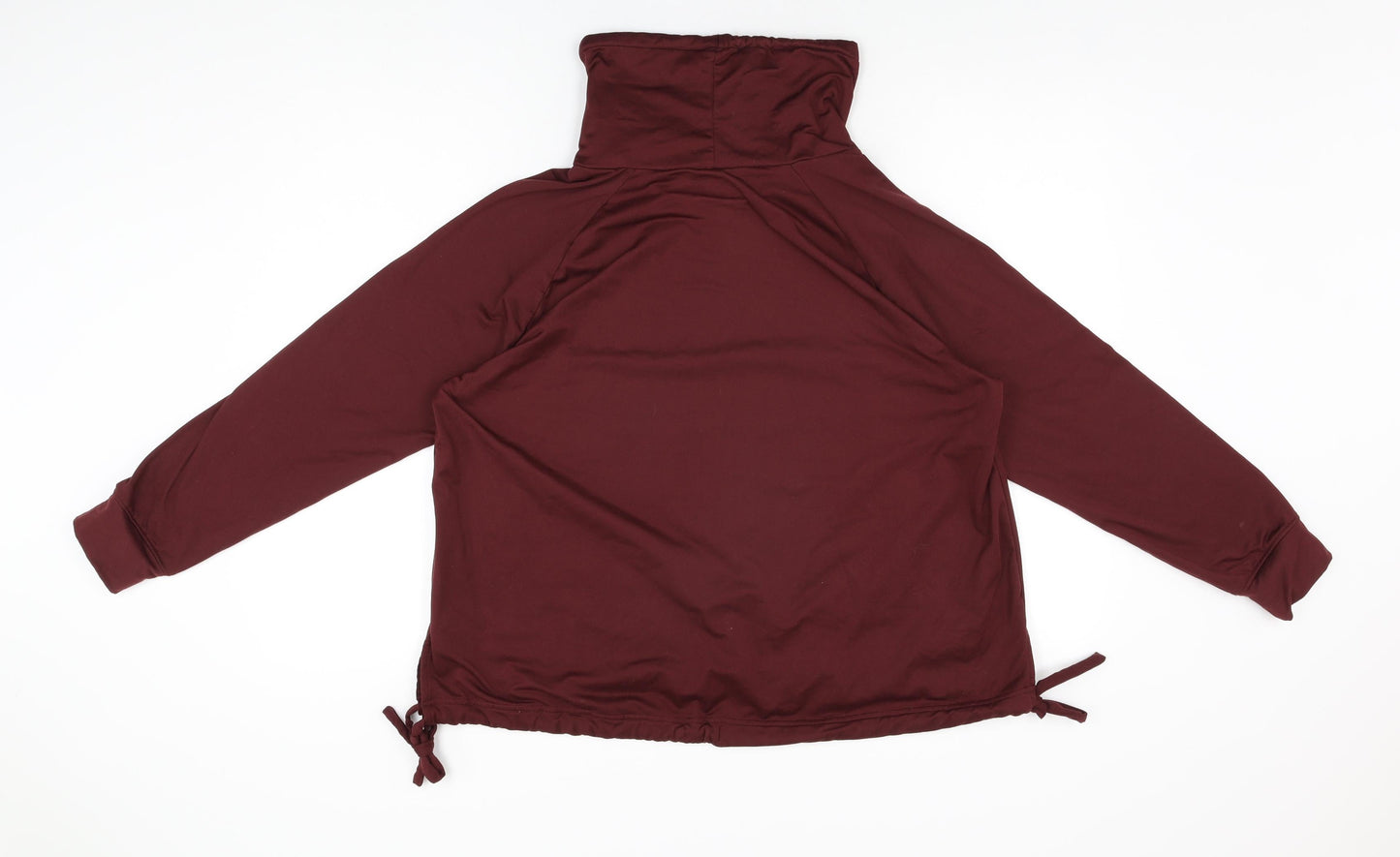 Aurique Womens Red Polyester Pullover Sweatshirt Size L Pullover