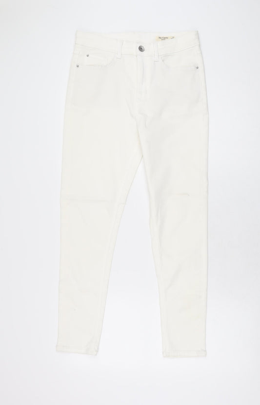 Womens UK Size 12 Marks and Spencer Regular Fit Skinny White Jeans