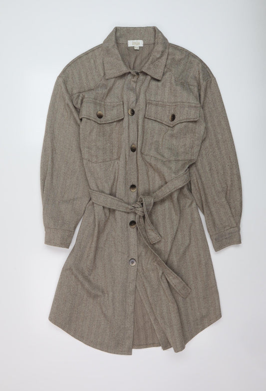 Womens UK Size 12 Stella Morgan Beige Pea Coat