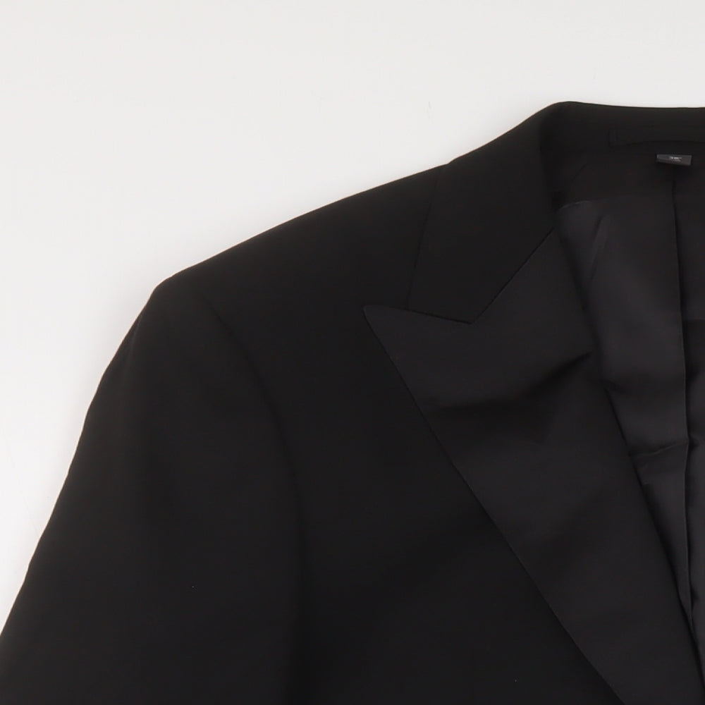 Mens UK Size 38 Marks and Spencer Regular Black Suit Jacket