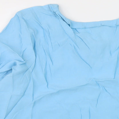 Womens UK Size 20 Marks and Spencer Blue Basic Blouse