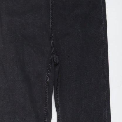 Per Una Womens Grey Cotton Skinny Jeans Size 6 L29 in Regular Button