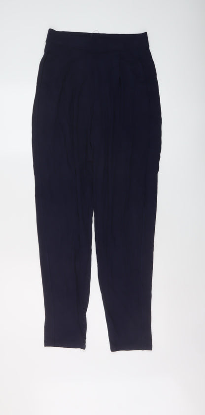 Womens UK Size 8 Marks and Spencer Regular Fit  Blue Trousers
