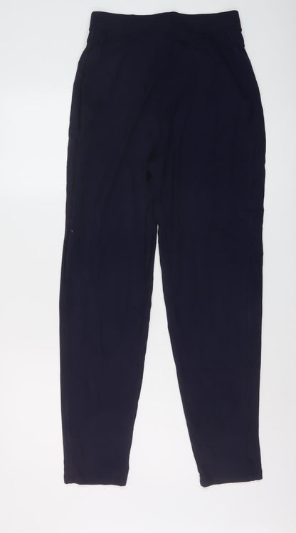 Womens UK Size 8 Marks and Spencer Regular Fit  Blue Trousers