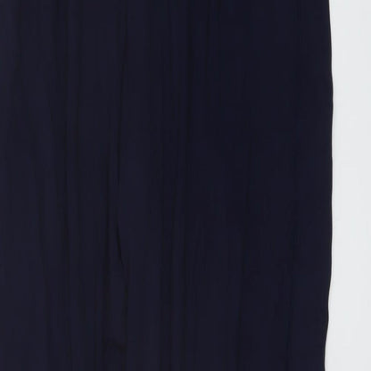 Womens UK Size 8 Marks and Spencer Regular Fit  Blue Trousers