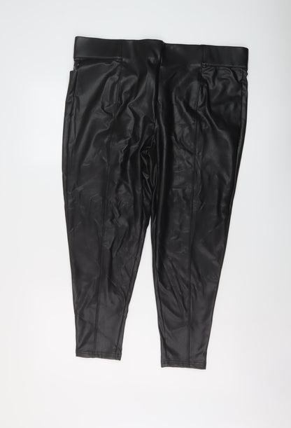 Womens UK Size 20 Marks and Spencer Regular Fit  Black Trousers