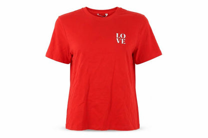 Womens UK Size 14 Marks and Spencer Red Basic T-Shirt