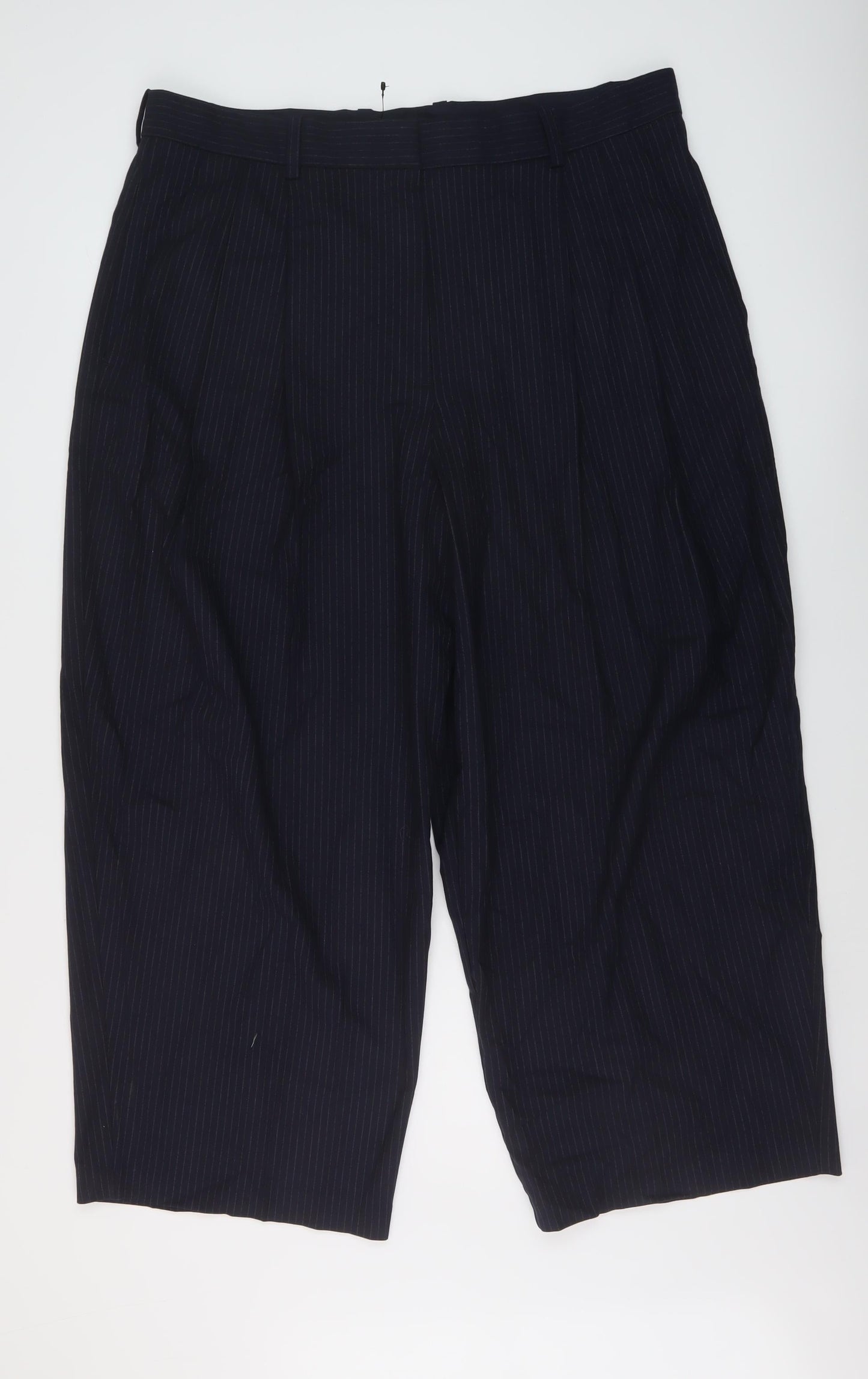 Womens UK Size 20 Marks and Spencer Regular Fit  Blue Trousers