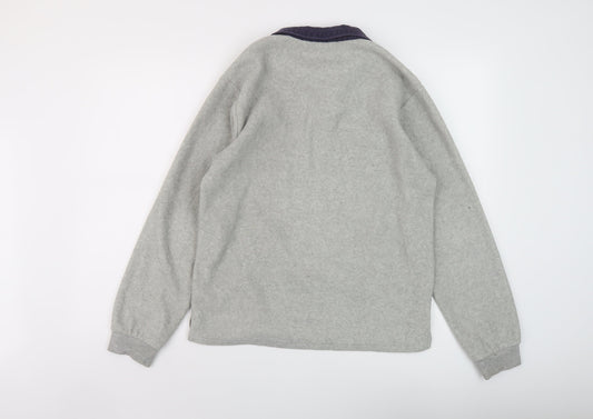 Mens UK Size S Cotton Traders Grey Pullover Sweatshirt