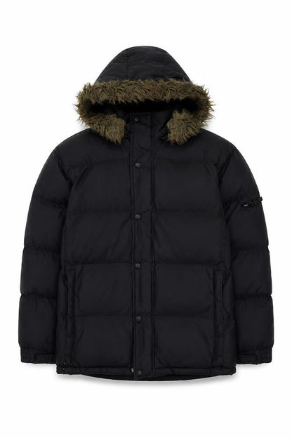 Mens UK Size S Active Black Puffer Jacket