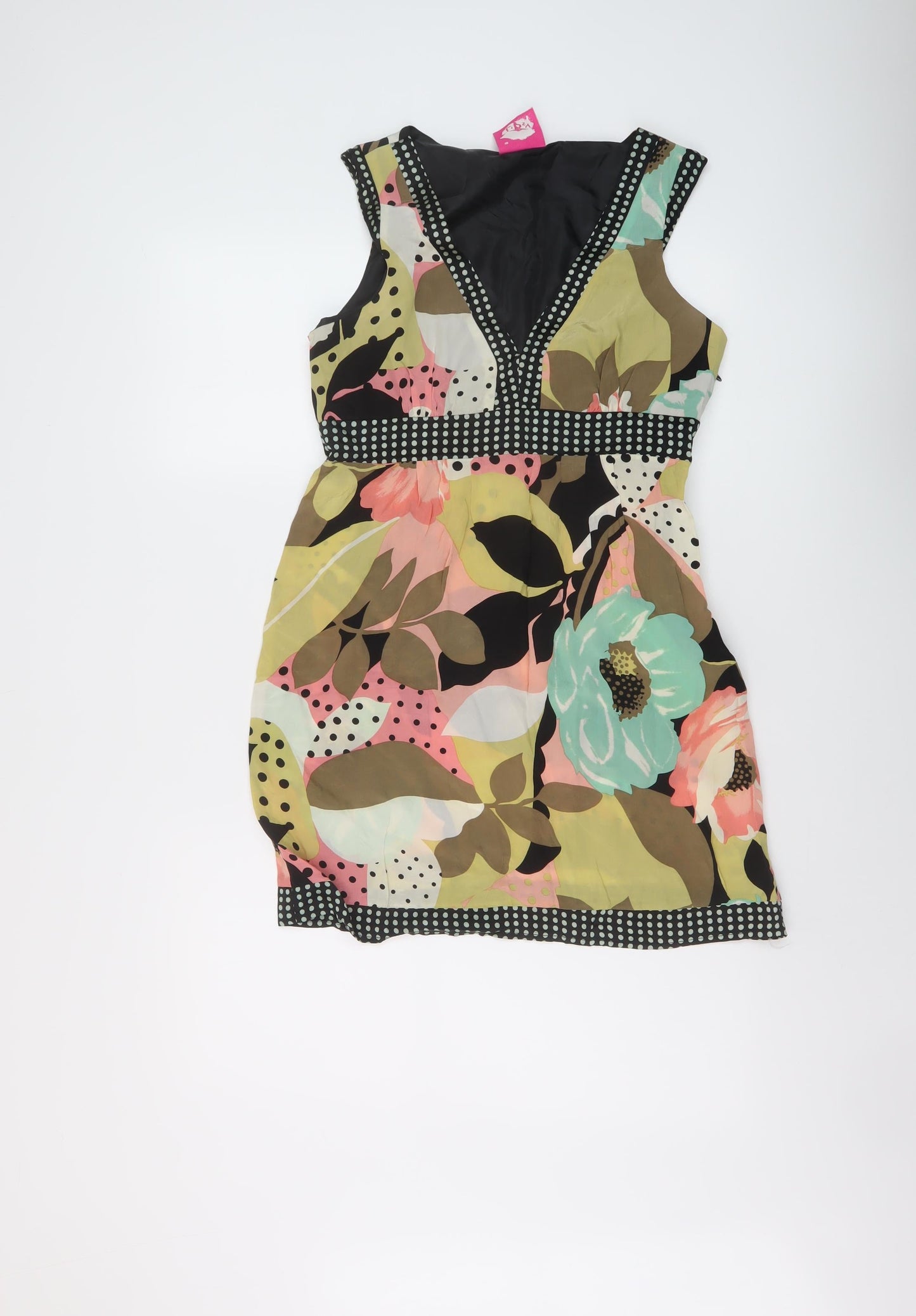 Womens UK Size 10 Lipsy Multicoloured Basic Blouse