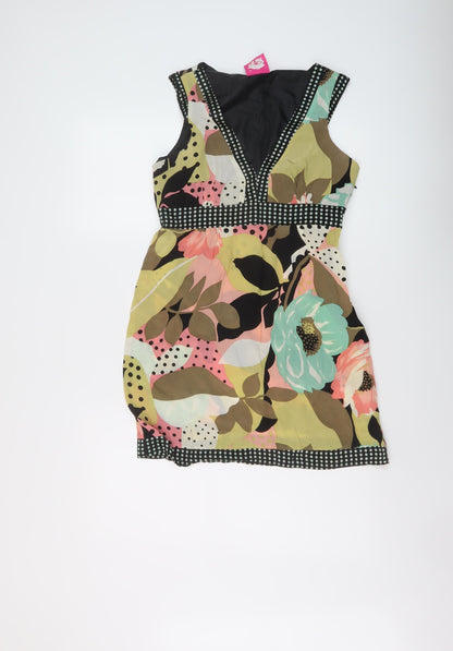 Womens UK Size 10 Lipsy Multicoloured Basic Blouse