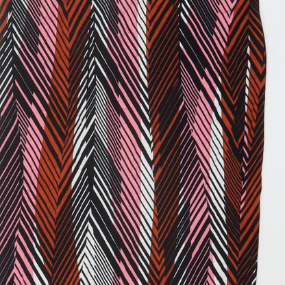 Dorothy Perkins Womens Multicoloured Geometric Viscose Bandage Skirt Size 8