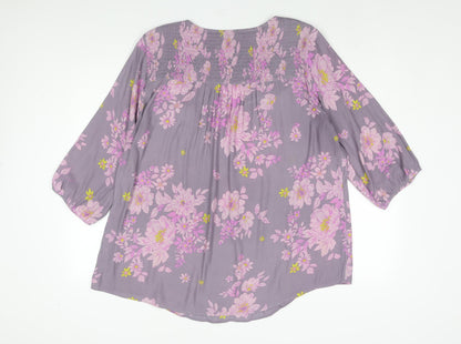 Womens UK Size 18 Torrid Purple Basic Blouse