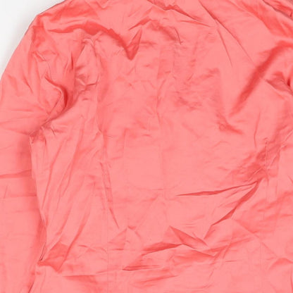 Antonio Milani Womens Pink Cotton Basic Blouse Size XS Collared - Rouched