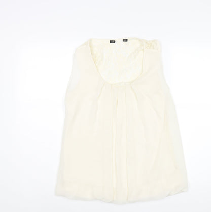 Womens UK Size 2XL Zara Ivory Camisole Blouse