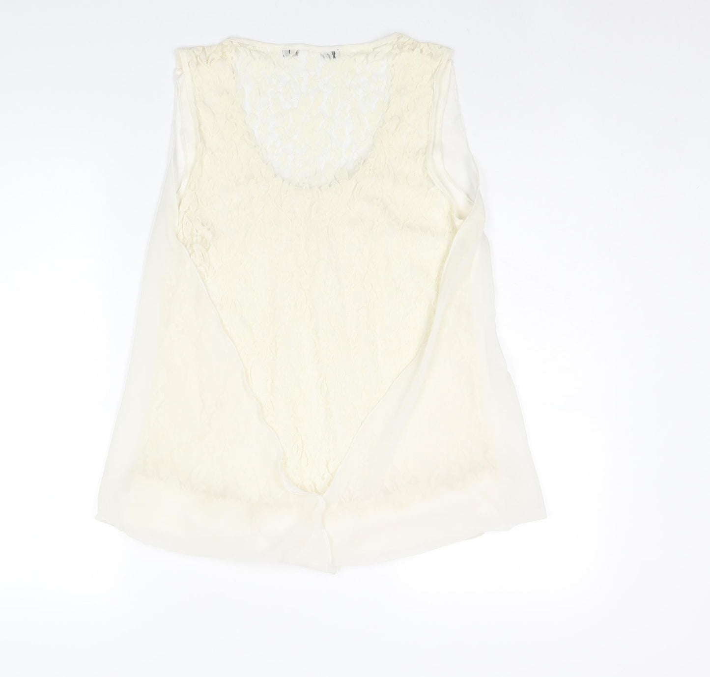 Womens UK Size 2XL Zara Ivory Camisole Blouse