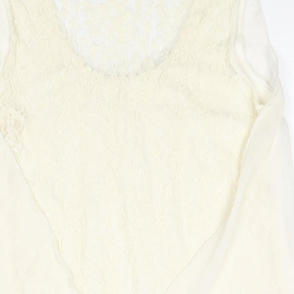 Womens UK Size 2XL Zara Ivory Camisole Blouse