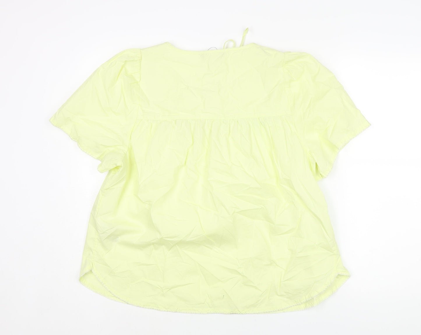 Womens UK Size 14 Marks and Spencer Green Basic Blouse