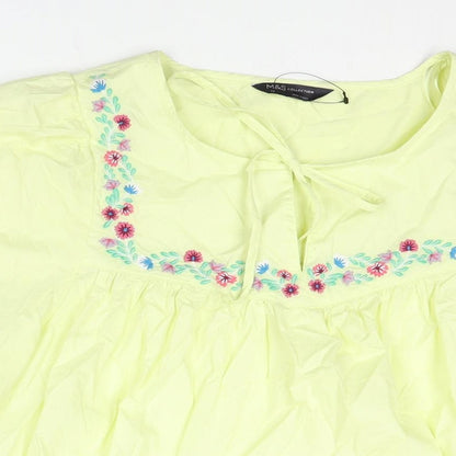 Womens UK Size 14 Marks and Spencer Green Basic Blouse