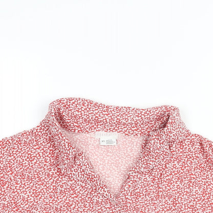 Womens UK Size XS Cooperative Red Basic Blouse