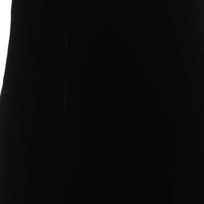 Monsoon Womens Black Polyester Maxi Size 12 Scoop Neck Zip - Beaded Neckline