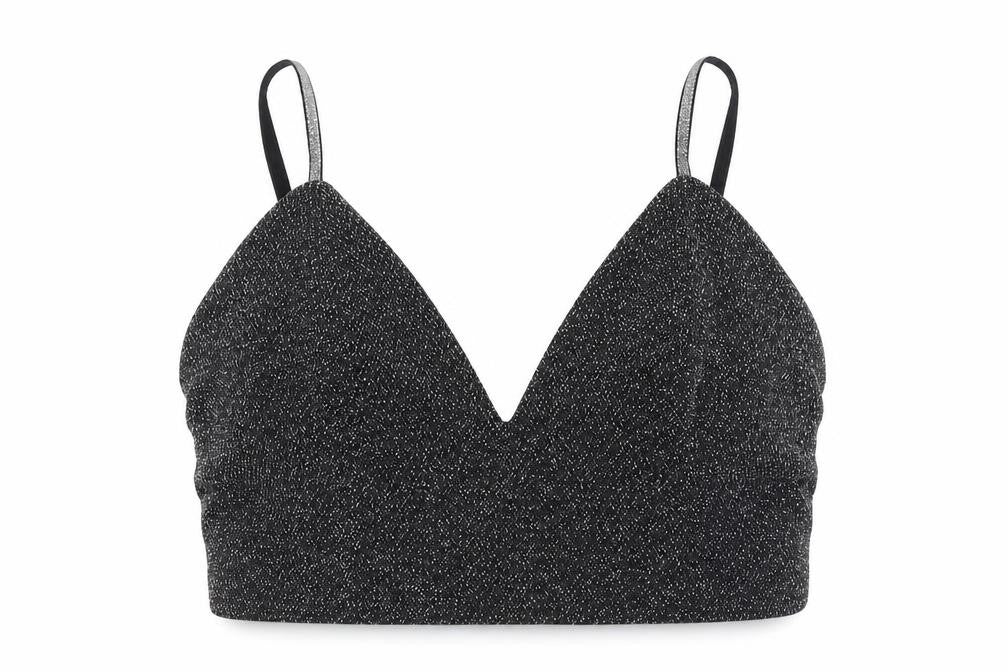 Womens UK Size M Zara Black Cropped Blouse