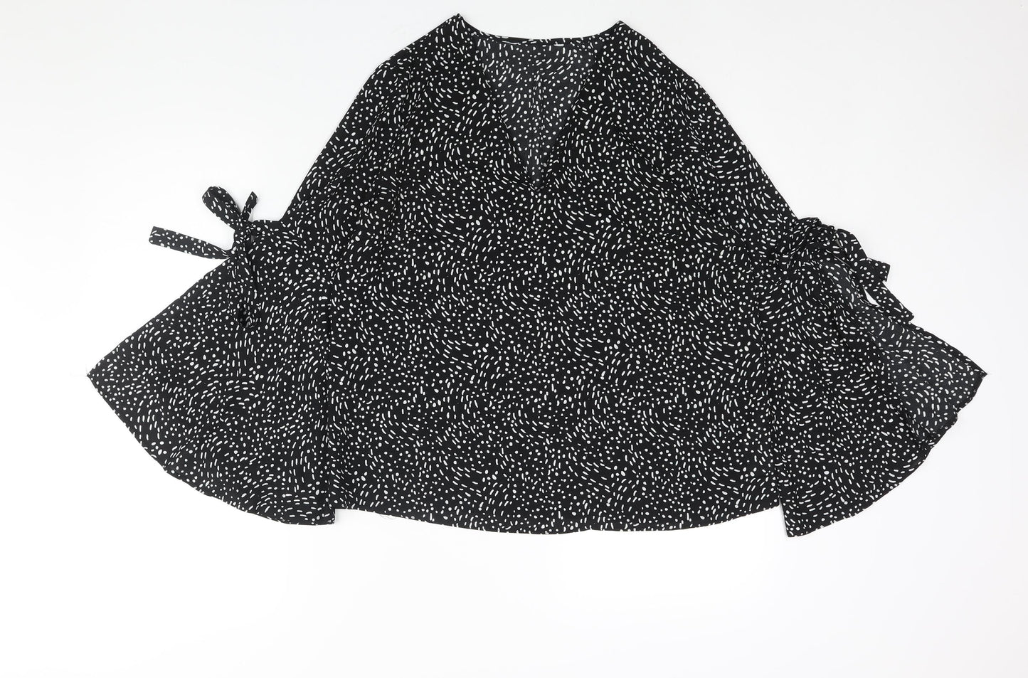 Womens UK Size 12 Debenhams Black Basic Blouse