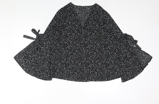 Womens UK Size 12 Debenhams Black Basic Blouse