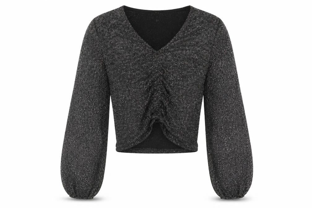 Womens UK Size 10 New Look Black Basic Blouse