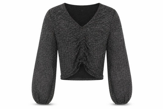 Womens UK Size 10 New Look Black Basic Blouse